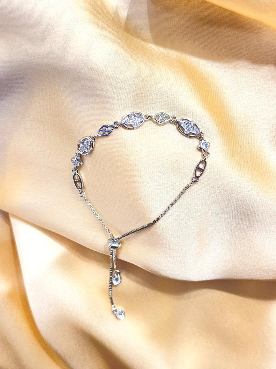 Elysian Grace 925 Silver Adjustable Bracelet