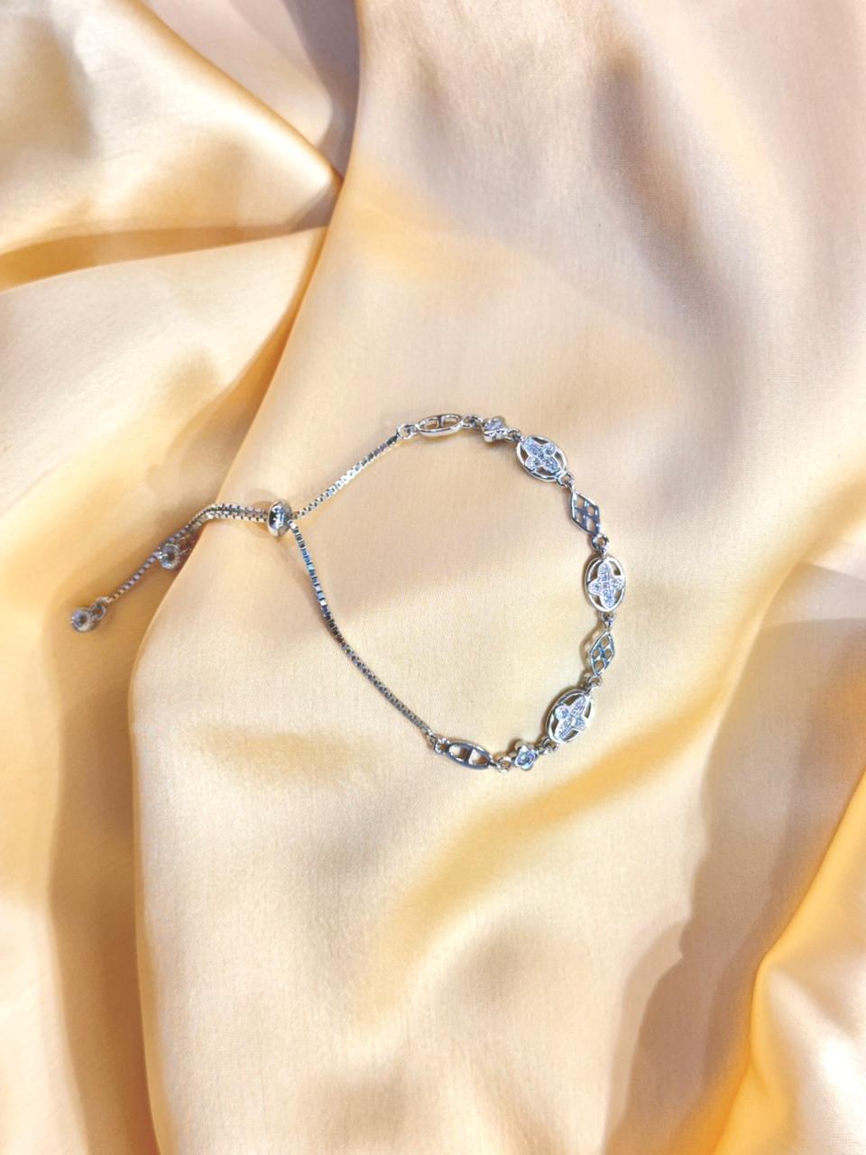 Elysian Grace 925 Silver Adjustable Bracelet