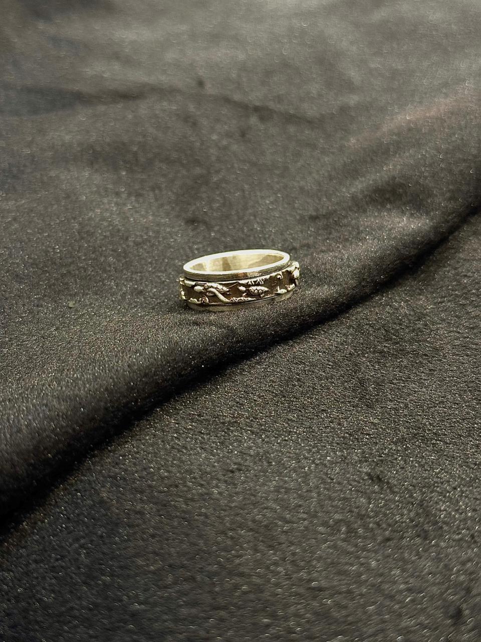 Skyfire 925 Silver Spinning Dragon Ring