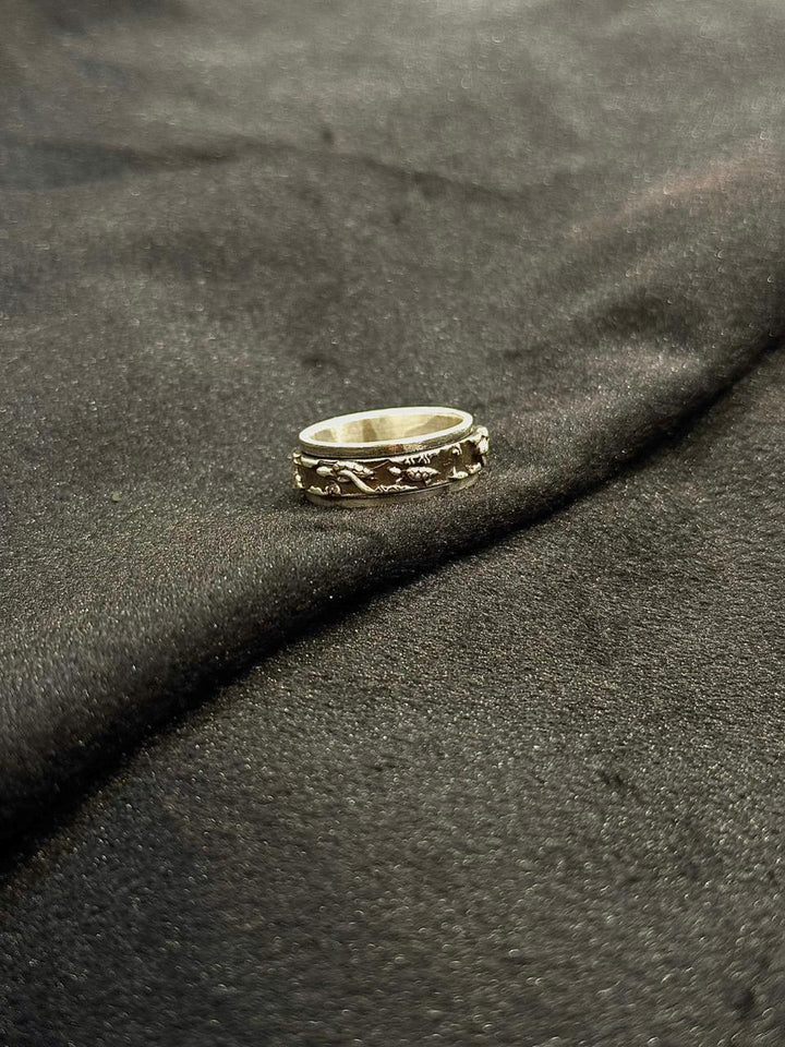 Skyfire 925 Silver Spinning Dragon Ring