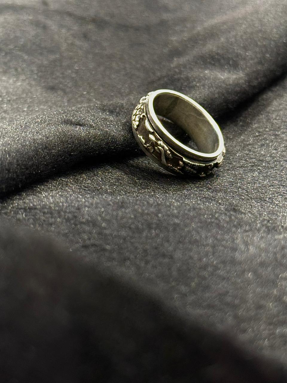 Skyfire 925 Silver Spinning Dragon Ring