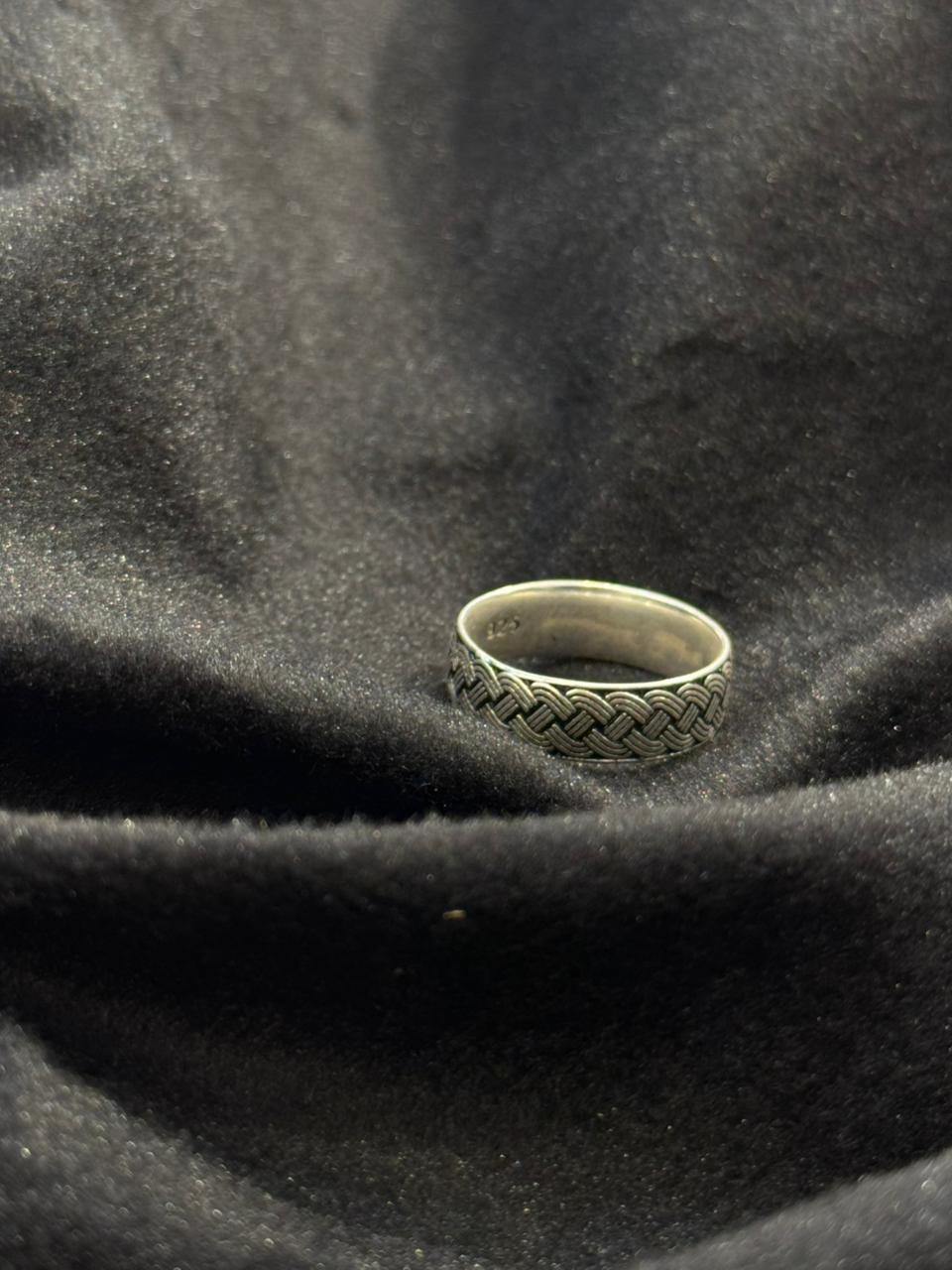 Braided Grace 925 Silver Ring