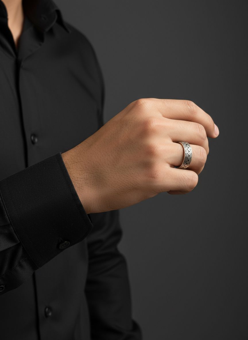 Braided Grace 925 Silver Ring