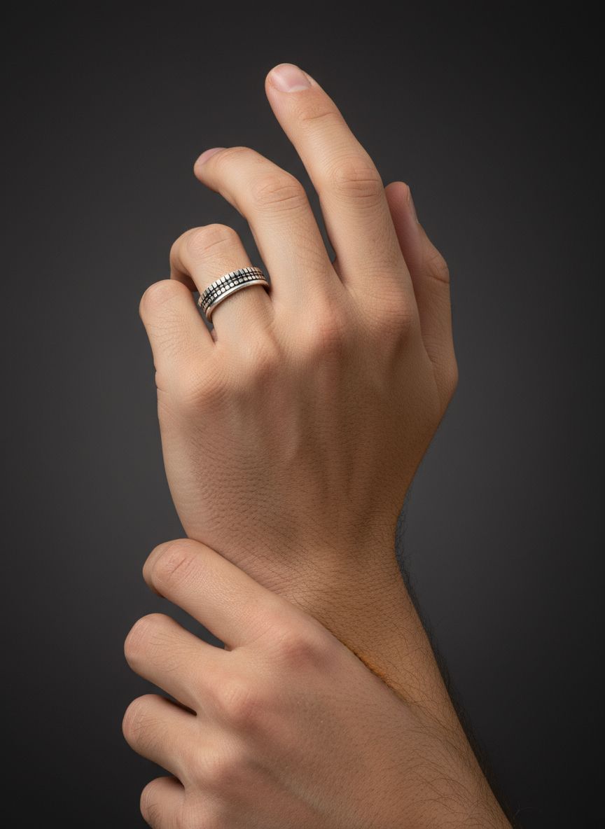 Gridline 925 Silver Band