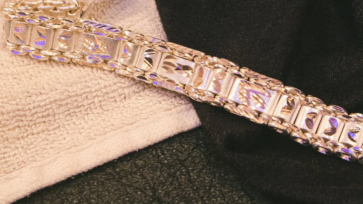 Open Cuff Silver Bracelet