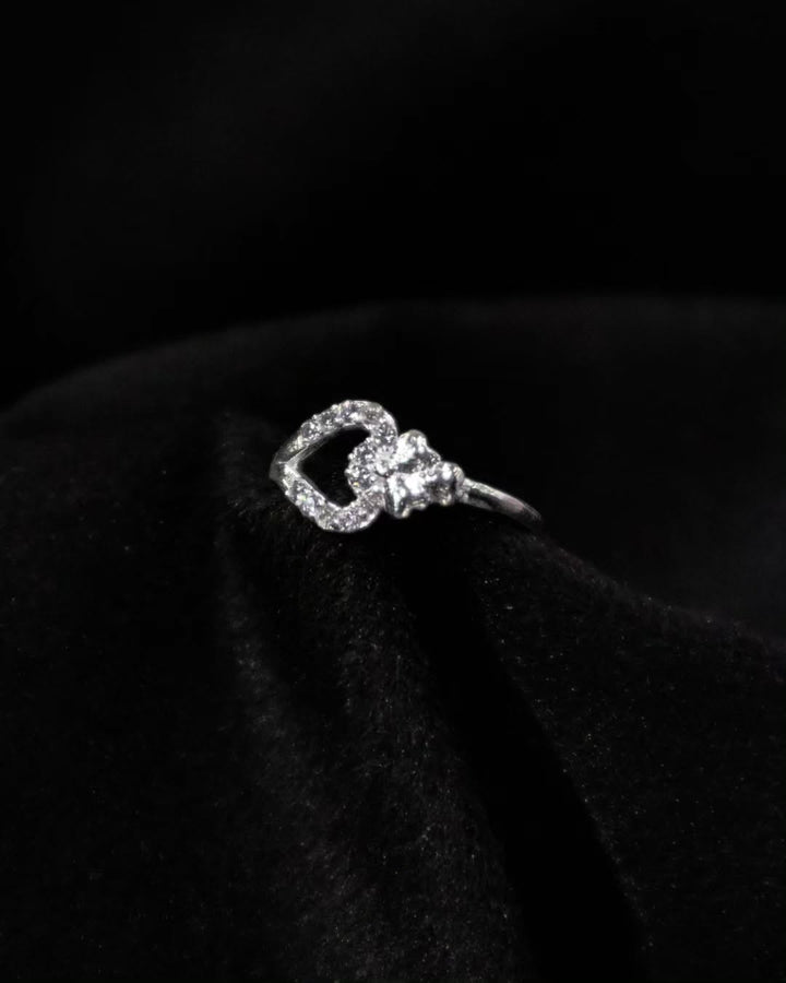 Luna Drop Silver Earrings