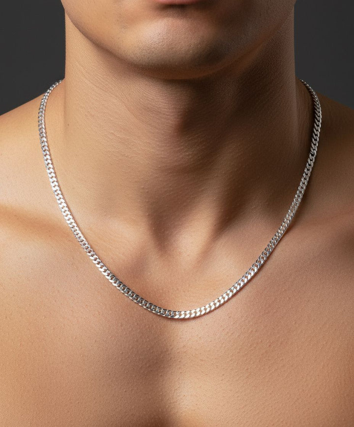 925 Silver Cuban Chain | Chandrika Silver Jewellery