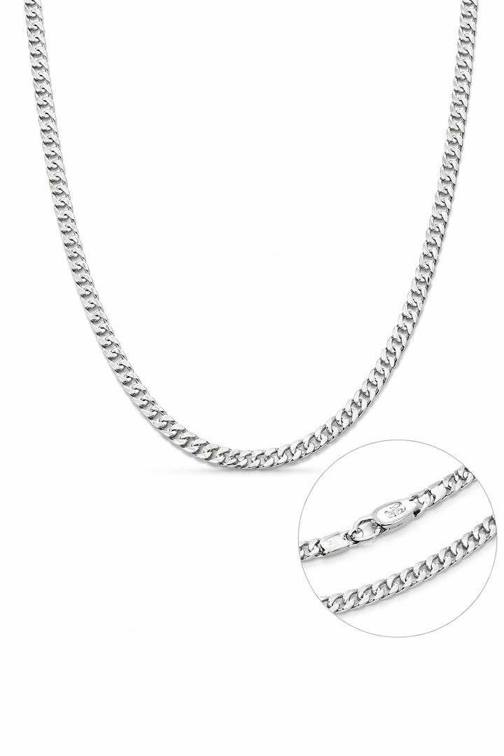 925 Sterling Silver Cuban Link Chain for Men – 24 Inch