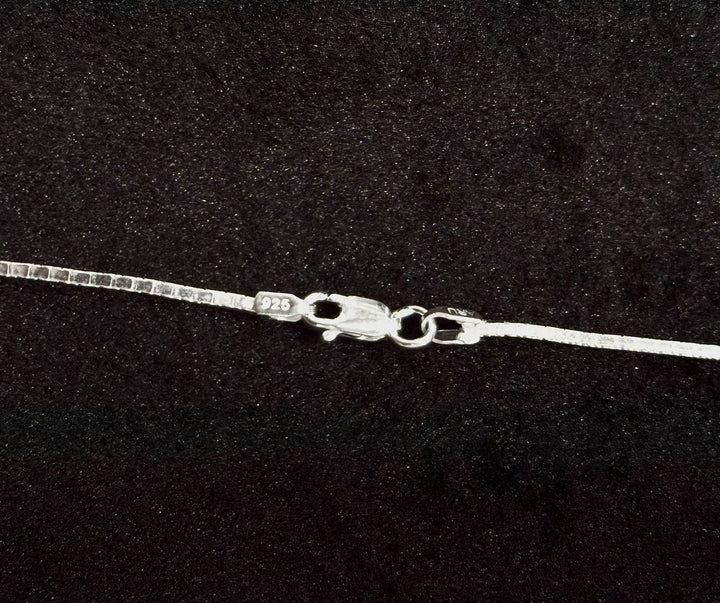 925 Sterling Silver Box Chain Necklace – 24 Inch (Unisex)