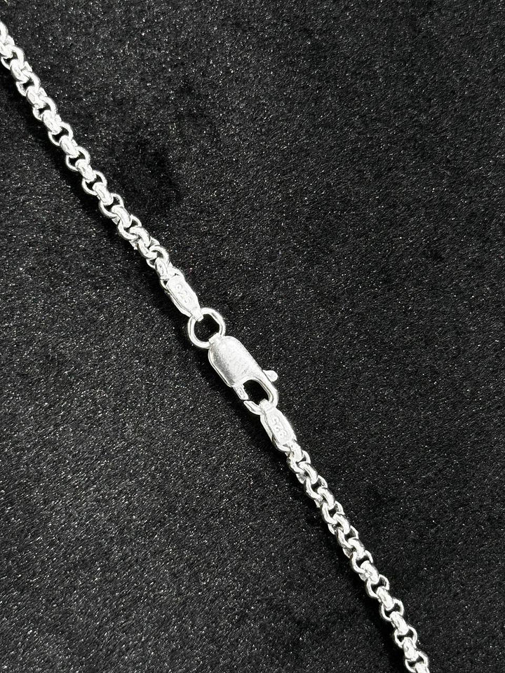 925 Sterling Silver Classic Link Chain for Men – 24 Inch