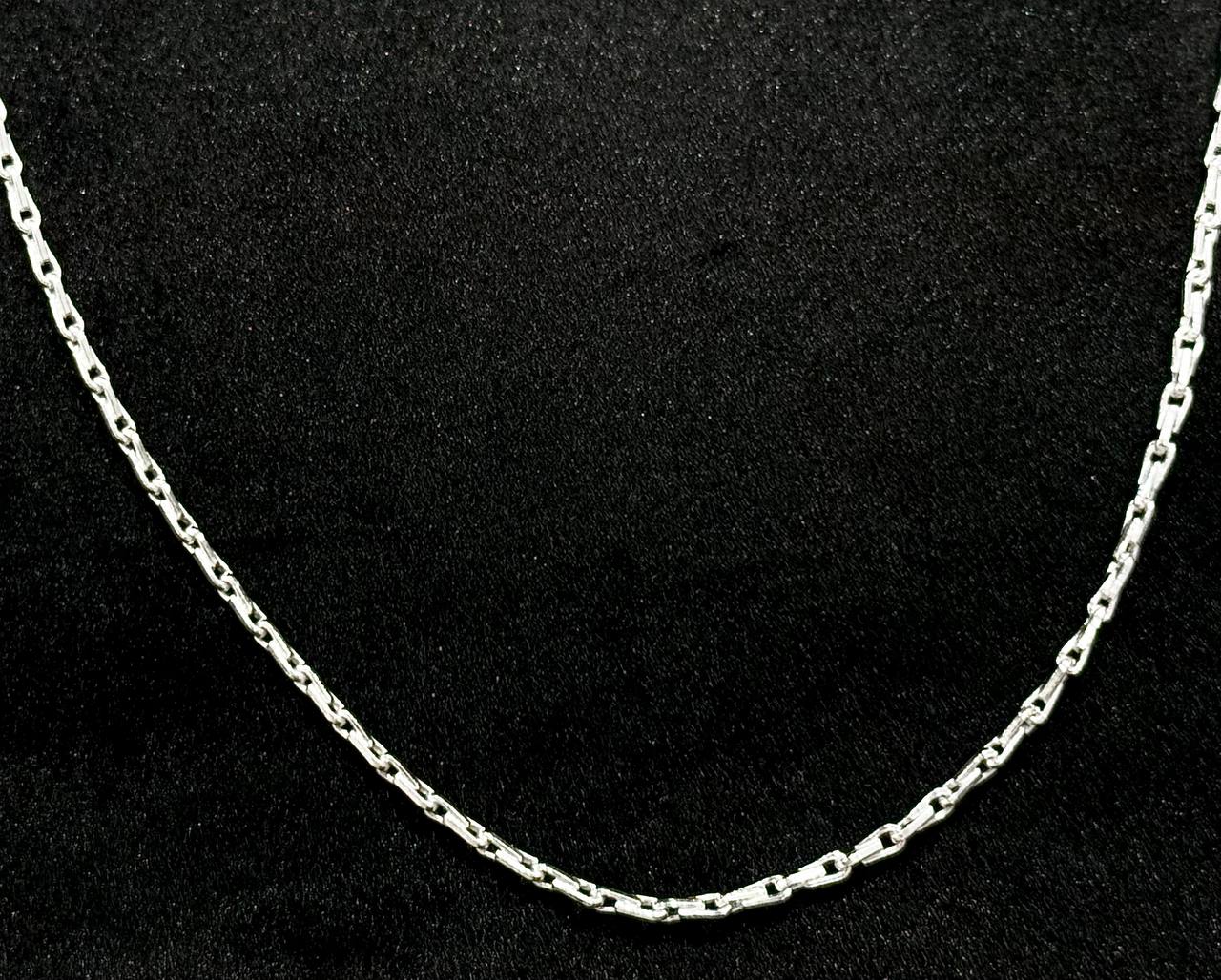 925 Sterling Silver Minimal Link Chain – 24 Inch (Unisex)