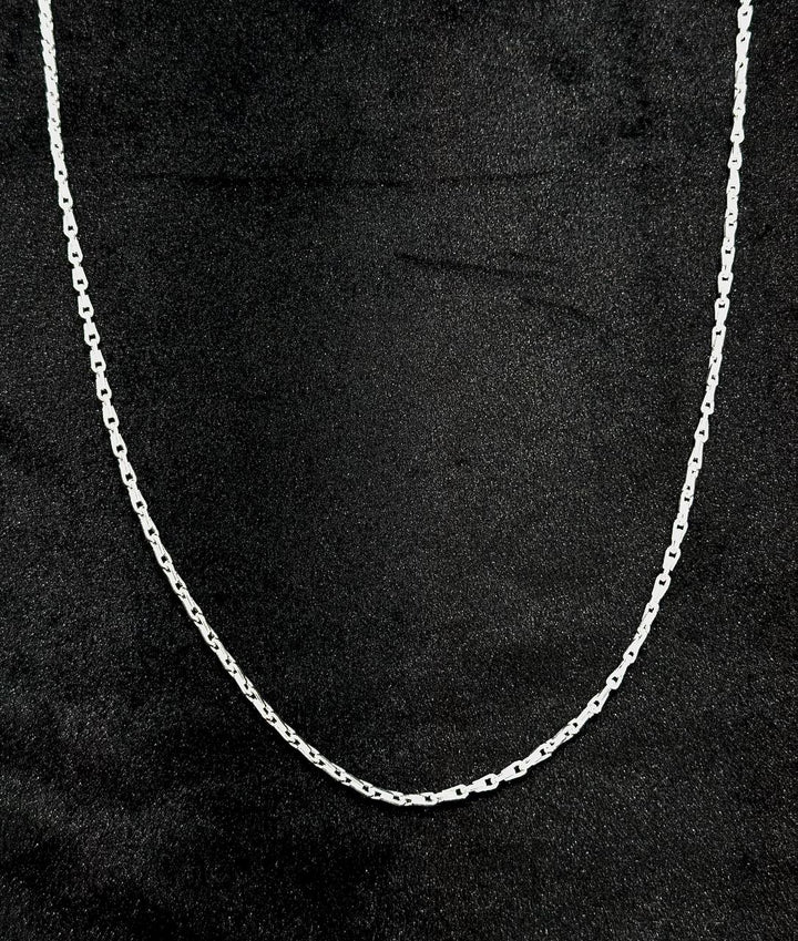 925 Sterling Silver Minimal Link Chain – 24 Inch (Unisex)