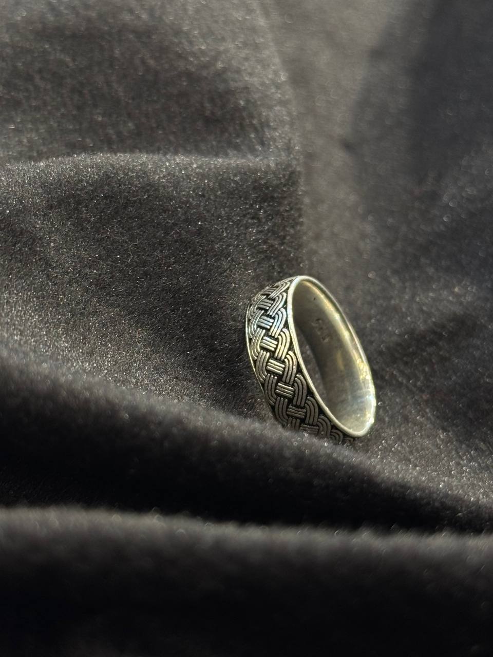 Woven Heritage Silver Band Ring