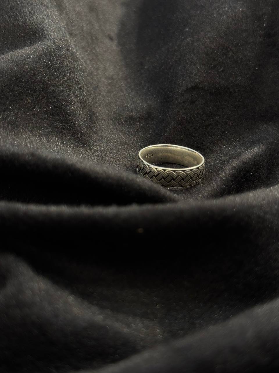 Woven Heritage Silver Band Ring