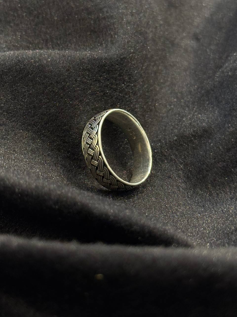 Woven Heritage Silver Band Ring