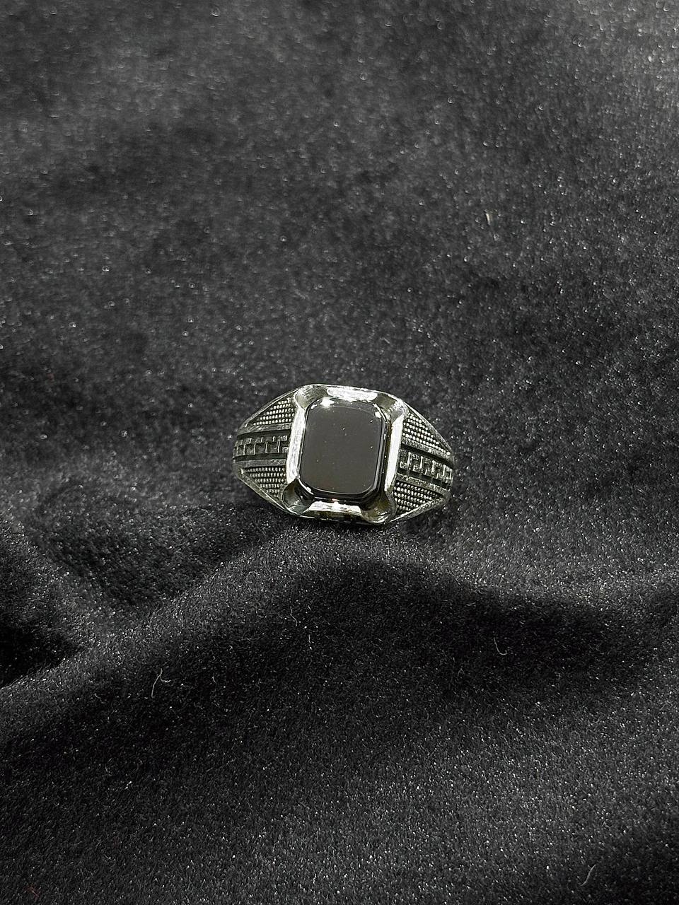Black Onyx Statement Ring in 925 Silver