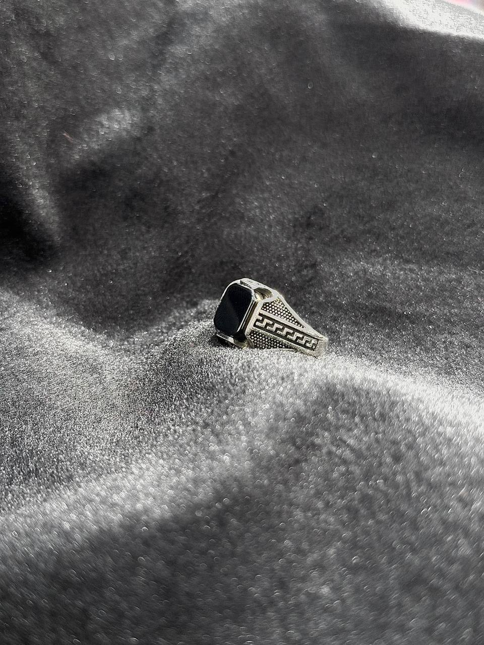 Black Onyx Statement Ring in 925 Silver