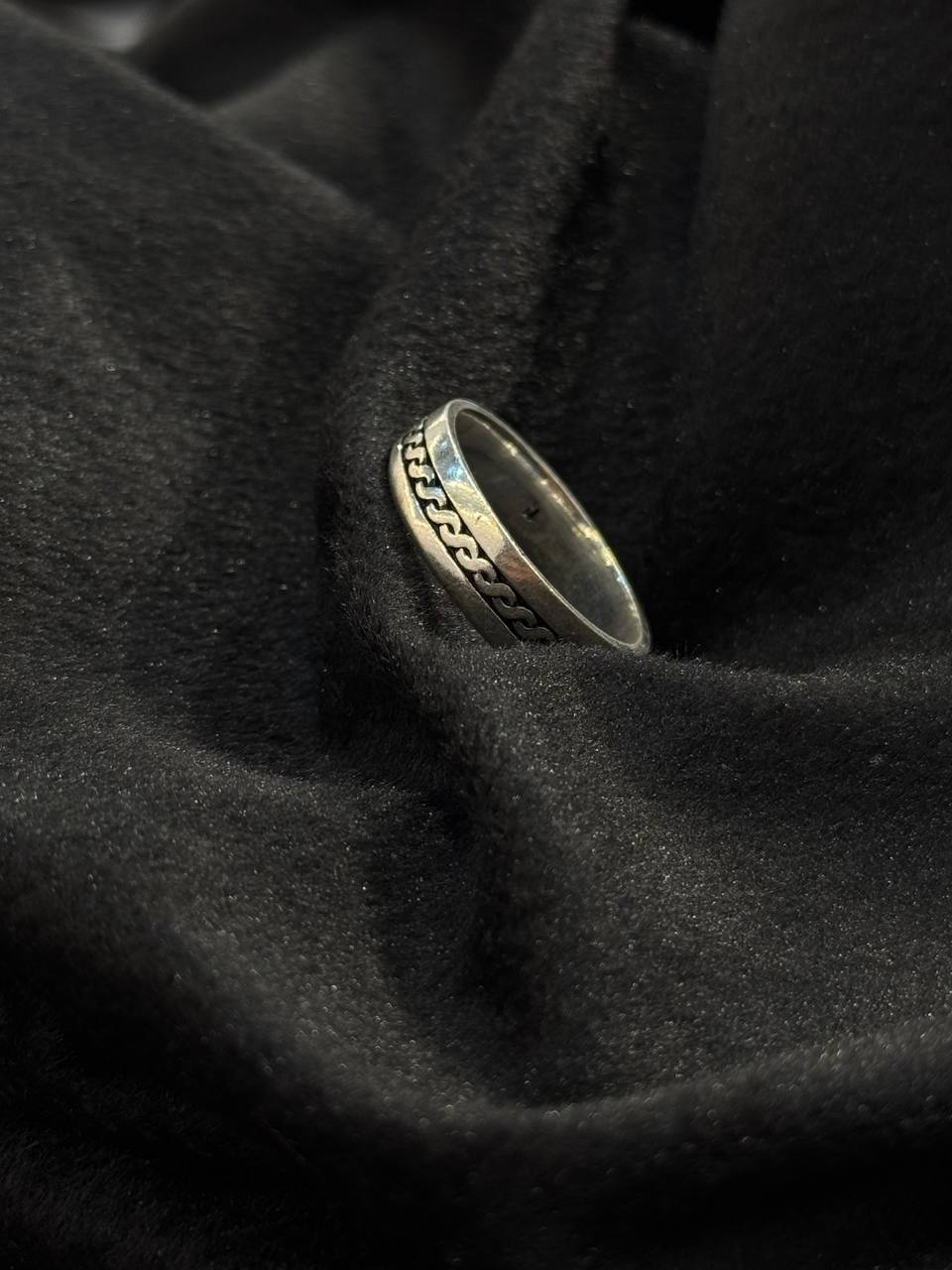 Silver Chain Band Ring