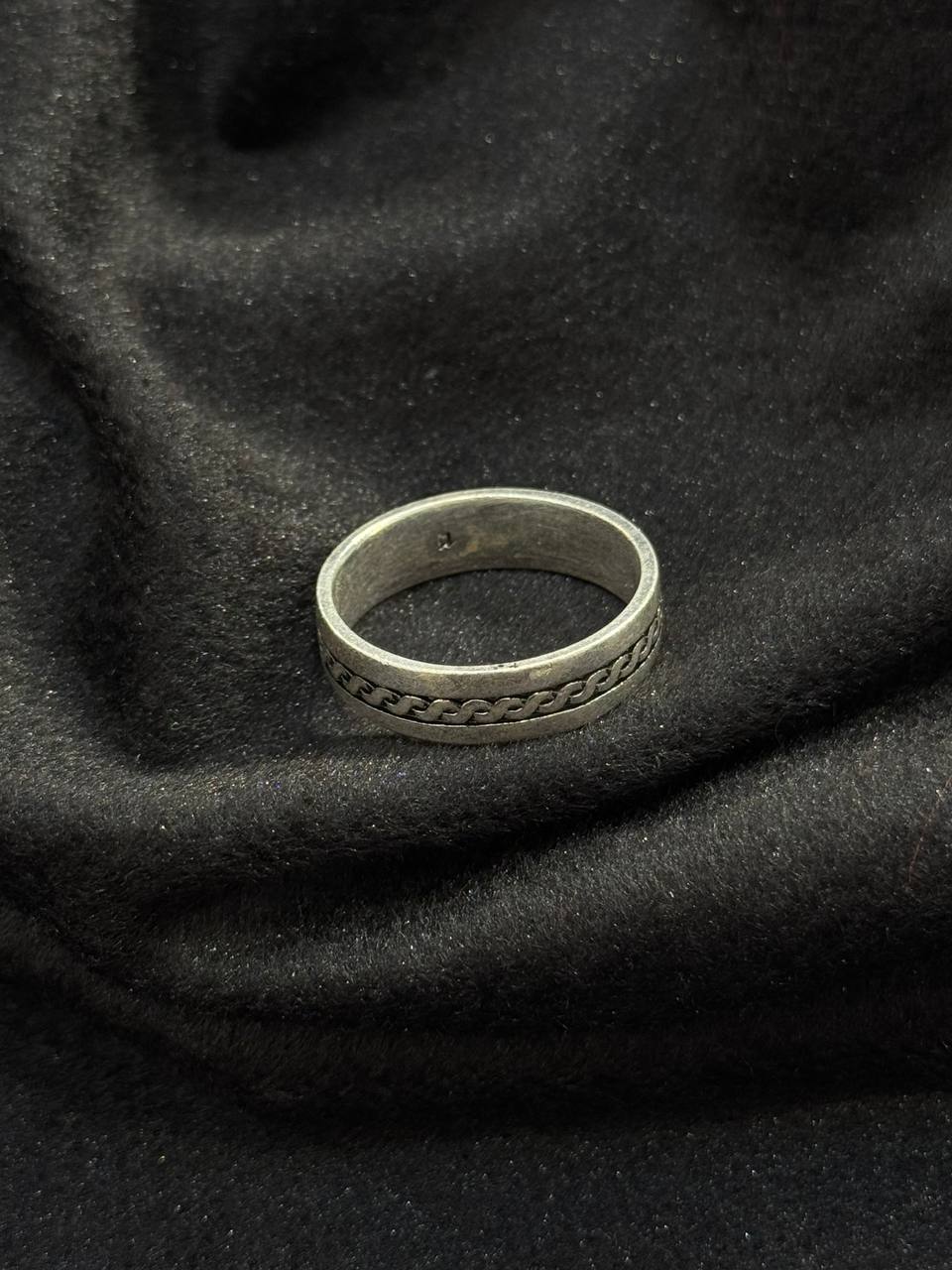 Silver Chain Band Ring