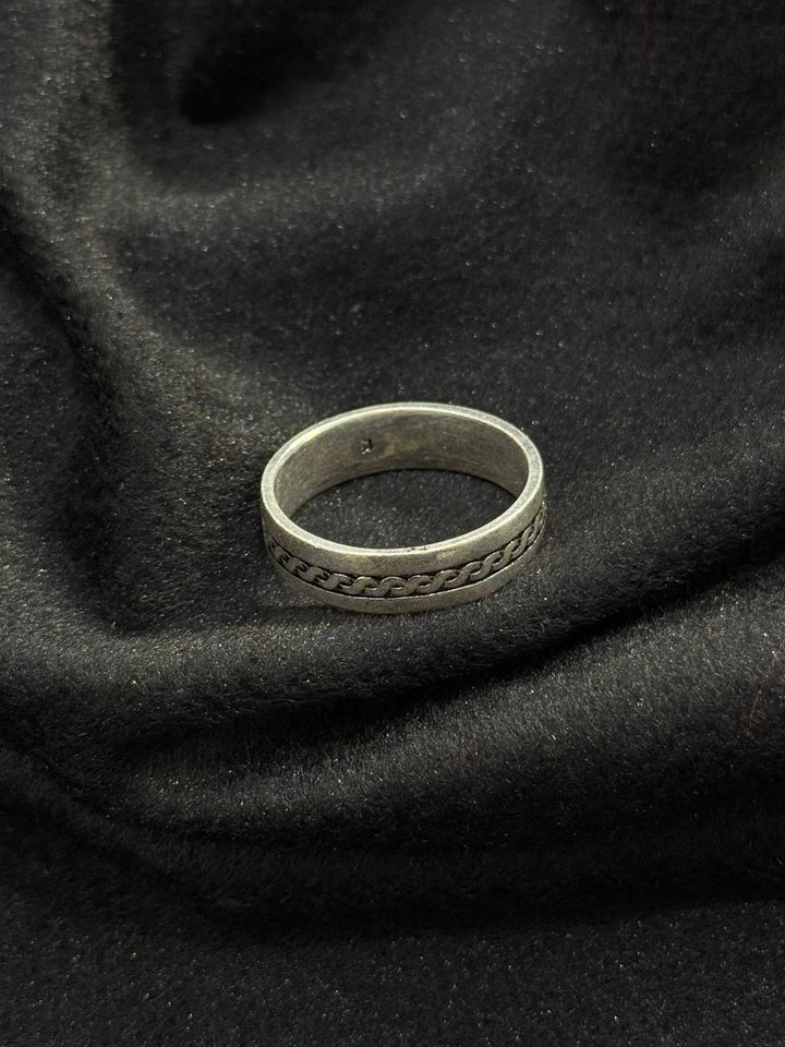 Silver Chain Band Ring