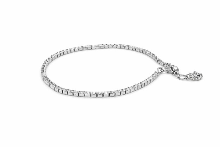 Classic Tennis Silver Bracelet