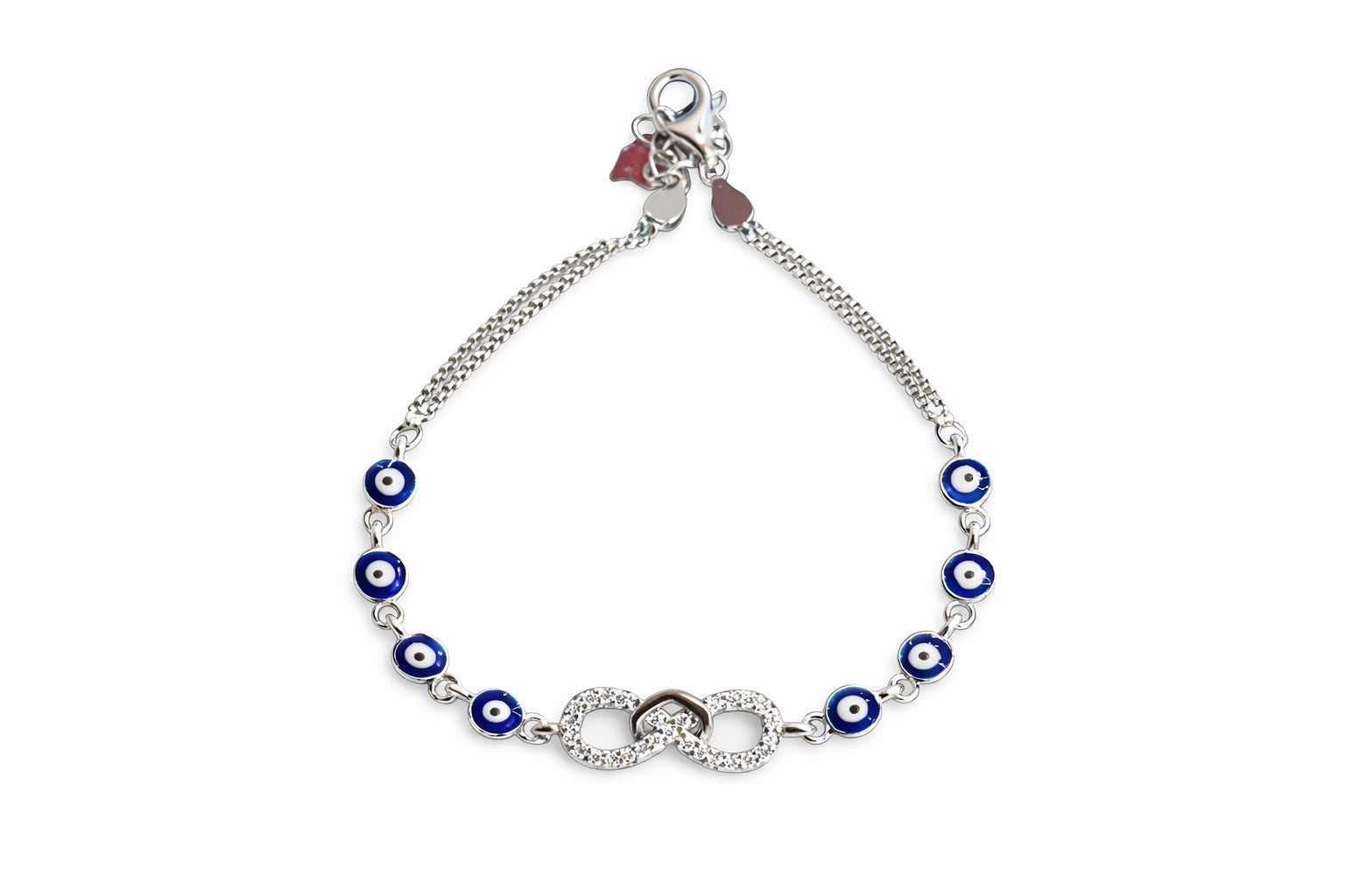 Evil Eye Infinity Silver Bracelet